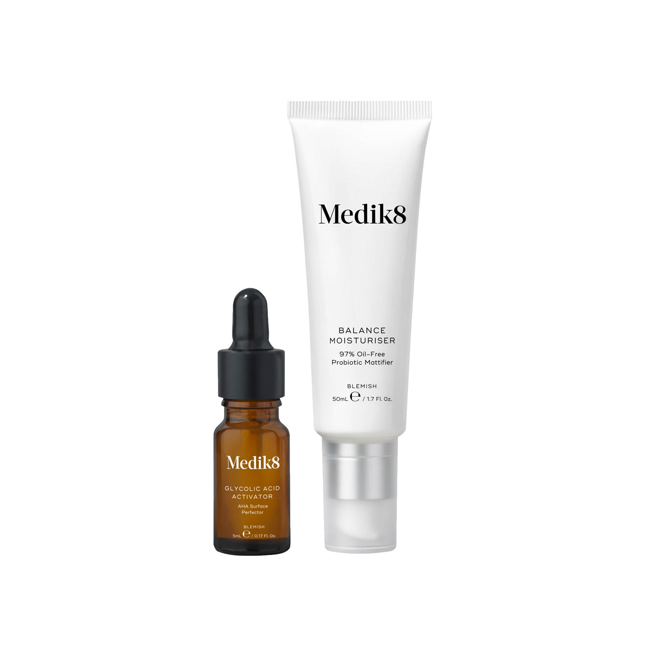 Balance Moisturiser with Glycolic Acid Activator